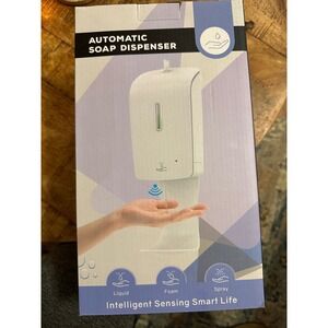 Automatic Soap Dispenser Smart Sensor Touchless Wall Mount 1000ml White